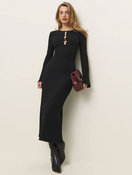 Reformation Dresses & Skirts - Reformation Hayden Knit Dress (Black)